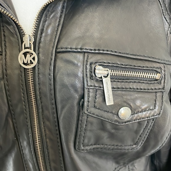 Michael Kors leather jacket - Picture 3 of 12